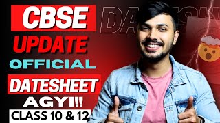 CBSE OFFICIAL DATESHEET AGYI 🔥😱  CBSE CLASS 10 amp 12 202324 NO CLICKBAIT cbse class12 class10 [upl. by Atimed]