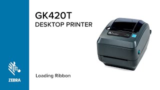 Loading Ribbon into Your GK420t Printer  Zebra [upl. by Yeldar]