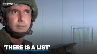 Israeli soldier claims Arabic calendar is Hamas guardian list [upl. by Arrad667]