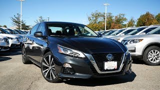 2019 Nissan Altima Platinum Review  Start Up Revs and Walk Around [upl. by Ardnaeed591]