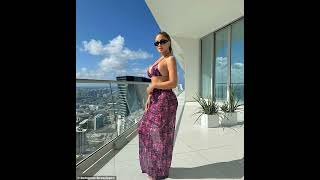 Larsa Pippen flaunts her toned abs in a tiny bikini and matching sarong after confirming split from [upl. by Adnawyt]