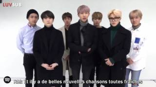 VOSTFR 170213 BTS SPOTIFY SG [upl. by Atilek49]