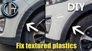 Repair Textured Plastics very simple method Bumper texture repair Save Money [upl. by Aicercul]