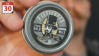 FISTICUFFS STRONG HOLD Mustache Wax Review [upl. by Karel]