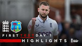 Gus Atkinson Takes 745 on Debut  Highlights  England v West Indies Day 1  Rothesay Test 2024 [upl. by Greer]