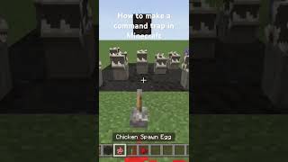 How to make a command trap in Minecraft bedrock [upl. by Oicinoid]