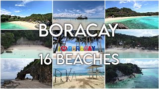 BORACAY  Let us explore all the 16 beaches of Boracay Island and visit their top tourist spots [upl. by Ezana]