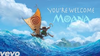 Moana Youre Welcome LYRICS [upl. by Eldwon]