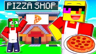 Opening Our PIZZA SHOP Restaurant in Minecraft [upl. by Grani348]