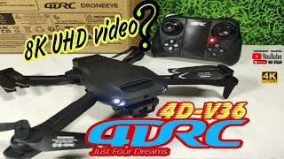 4DRC V36 Drone Obstacle Avoidance amp 8K UHD Video [upl. by Clymer455]