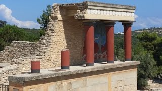 Knossos Palace in Crete  Minoan civilization [upl. by Henricks]