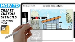 How To Create amp Import Custom Stencils in Morpholio Trace  Stencil Pack [upl. by Athallia]