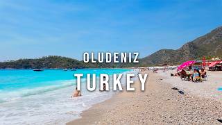 Oludeniz Fethiye 🇹🇷 Turkey  Walking Tour August 2024 4K 60 FPS [upl. by Aciamaj]