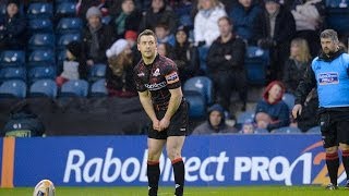 Greg Laidlaw Missed Penalty Edinburgh v Leinster 20th Dec 2013 [upl. by Nnaycnan]