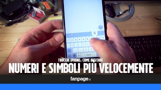 Trucchi iPhone scrivere numeri e simboli più velocemente [upl. by Damick]