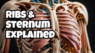 Ribs and Sternum Anatomy  Pectoral girdle and Forelimb bones  Skeletal System [upl. by Besnard]