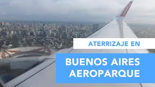 Aterrizaje rodaje y estacionamiento en el Aeroparque Jorge Newbery de Buenos Aires [upl. by Dahij270]