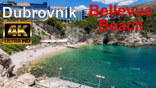 Stunning Bellevue Beach Dubrovnik Croatia 🇭🇷 4K Walking Tour [upl. by Kara-Lynn]