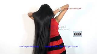 The Most Beautiful Long Hair Girl of YouTube  Extreme Long Hair Beauty [upl. by Ahsinirt]