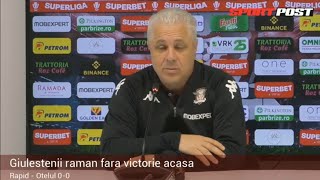 Marius Sumudica Dorinel Munteanu Cristian Ignat Mattis Kait și Juri Cisotti după Rapid  Oțelul [upl. by Bette320]