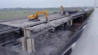 Demolition Lekbrug Vianen [upl. by Kwasi461]