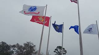 Carrabelle Veterans Memorial Park Flag Raising Ribbon Cutting Ceremony VeteransMemorialPark [upl. by Anerda]