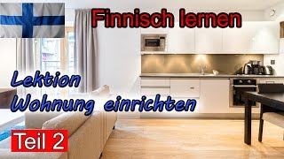 Finnisch lernen vor dem Schlaf  Lektion Wohnung einrichten 2  DeutschFinnischVokabeln [upl. by Airamahs505]