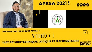 Préparation concours APESA 2021 Vidéo 1 [upl. by Lanna]