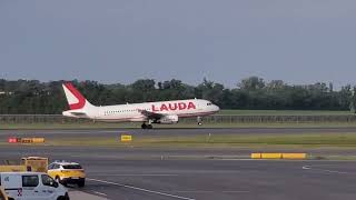 LAUDA AIR taking off from Vienna airport [upl. by Aineles]