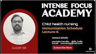 Immunization schedule  Child health Nursing  Pediatric Nursing [upl. by Aloap]