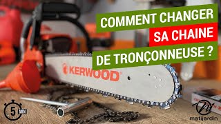 TUTO  Comment faire pour changer une chaîne tronçonneuse [upl. by Idnod681]