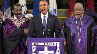 Barack Obama sings Amazing Grace [upl. by Jablon]