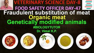 FRAUDULENT SUBSTITUTION OF MEAT VETERINARY SCIENCE DAY8 FOOD SAFETY OFFICER CRASH COURSE DAY47 [upl. by Analad]