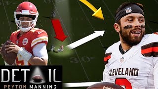 Peyton Manning Analyzes Baker Mayfields amp Patrick Mahomes Decision Making [upl. by Sagerman709]