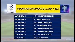 Drawing UCL 2025 Jadwal Liga Champion 20242025 [upl. by Getraer988]