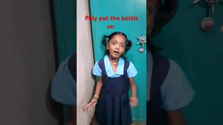 Polly put the kettle on nursery rhyme by thanmayi KPS SOMAYAJALAHALLIVIRALYTSHORTS [upl. by Aicinod]