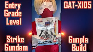 Entry Grade Level GATX105 Strike Gundam Gunpla Build [upl. by Kegan350]