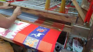 Ikkat silk Sarees  Handloom weavers  Online purchase [upl. by Inobe]