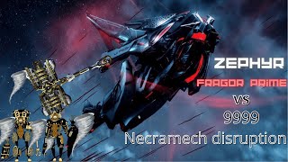 warframe  zephyr amp fragor prime vs 9999  tornado master  SP level cap disruption necramech [upl. by Morven]