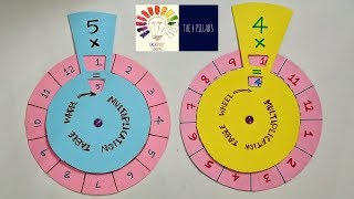 Maths Working Model  Maths Game For Students  Multiplication Table Wheel Math TLM  The4Pillars [upl. by Ellednahs]