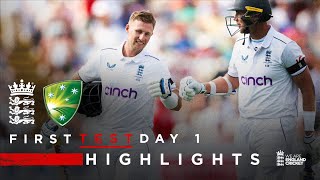 Root Begins Series with Century  Highlights  England v Australia Day 1  LV Insurance Test 2023 [upl. by Larena]