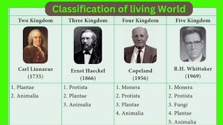 five kingdom classification class9 by R H WhittakerMonera Protista Fungi Plantae  Animalia [upl. by Nnahaid]