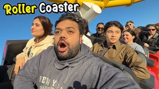 Riding A Roller Coaster On A Beach 😍🎢  Samandar Mein Amusement Park In United States Of America 🇺🇸 [upl. by Burton]