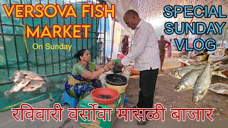 Sunday Versova Fish Market vlog 2 [upl. by Klug]