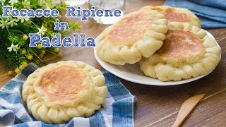 Focacce Ripiene in Padella Pronte in 5 Minuti  Focaccia Senza Lievitazione  55Winston55 [upl. by Rikki294]