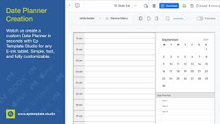 Create Your Own Date Planner in Seconds with Ep Template Studio [upl. by Eloisa]