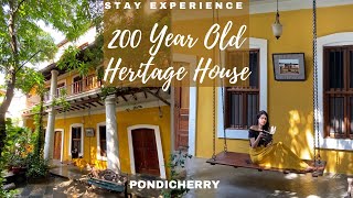 Stay In A 200 Year Old Heritage House In Pondicherry  Gratitude Heritage [upl. by Aicilra545]