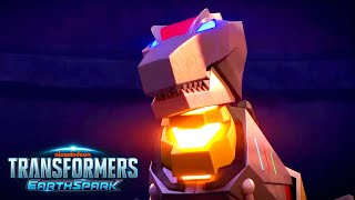 Grimlock Charging up  Transformers EarthSpark  Compilation  Animation  Transformers Official [upl. by Ahsauqram]