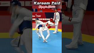 Taekwondo olympics 2024 🥈 Zaid Kareem taekwondo fighting ajaytamangtkd shorts [upl. by Akemat]