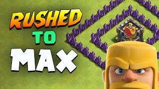 Clash of Clans quotMY RUSHED TOWN HALL Vs 8000000 GOLD [upl. by Schonthal]